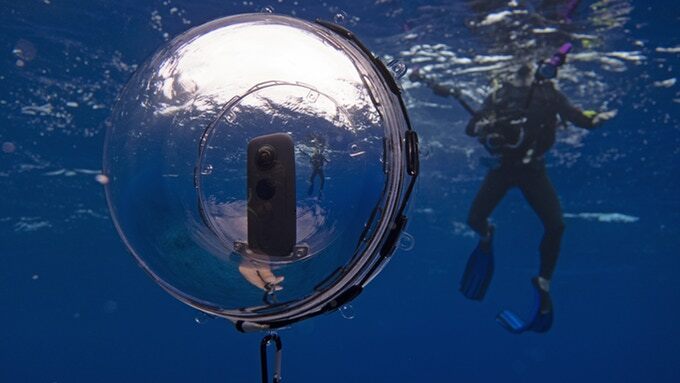 The 360bubble Deep works with a variety of third-party cameras