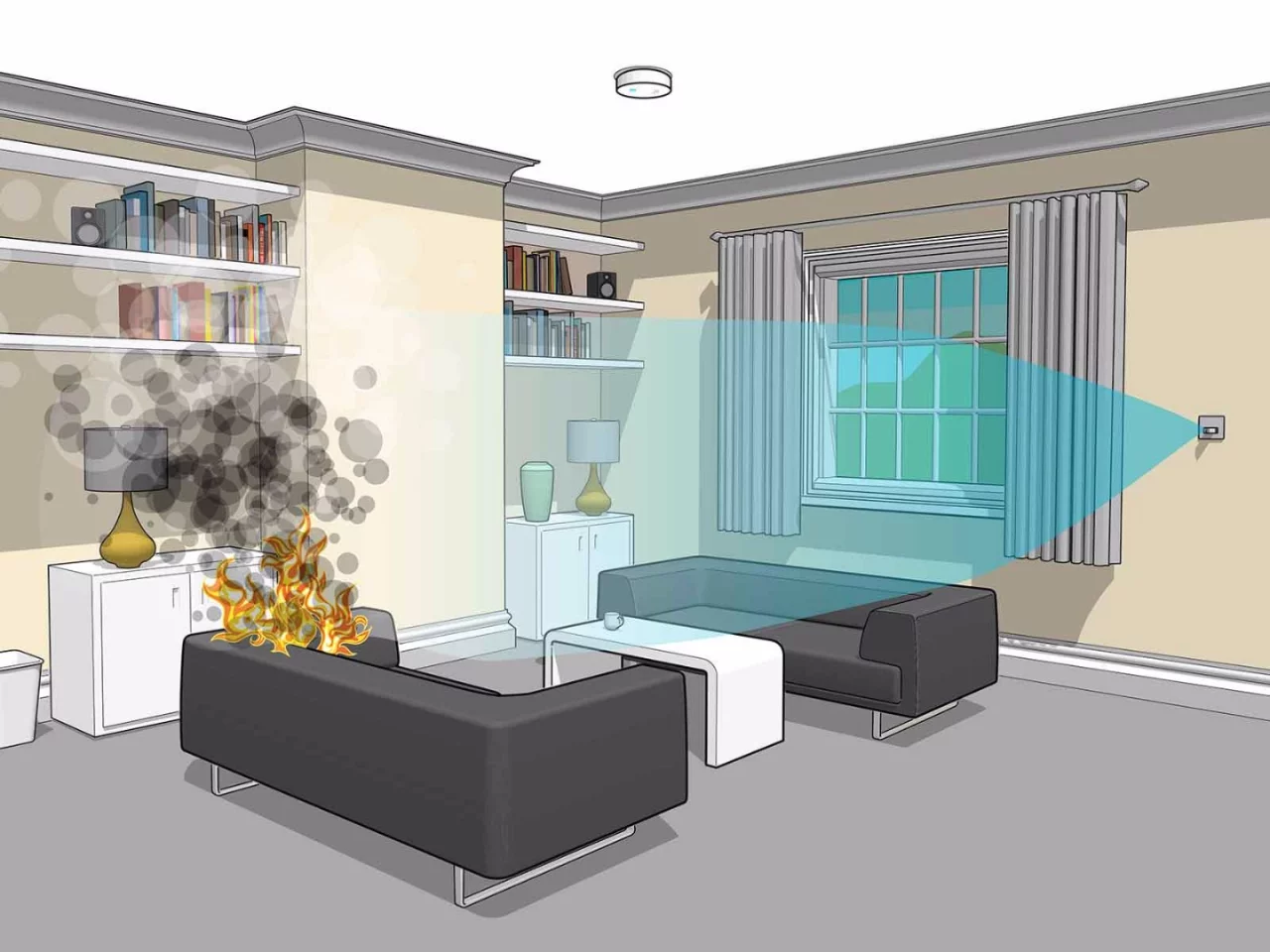 A diagram of the Automist system