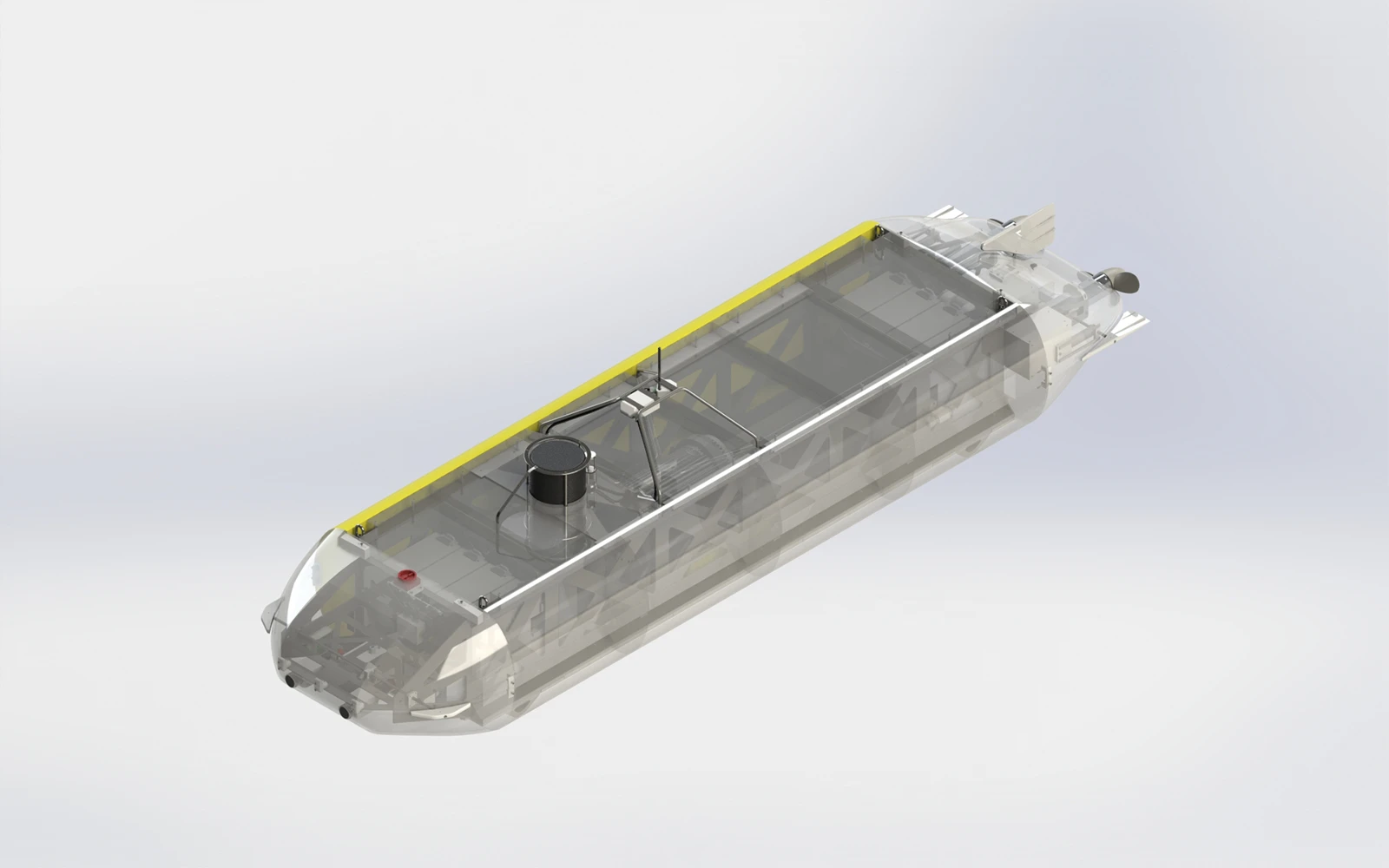 A transparent view of the titanium-framed DEDAVE
