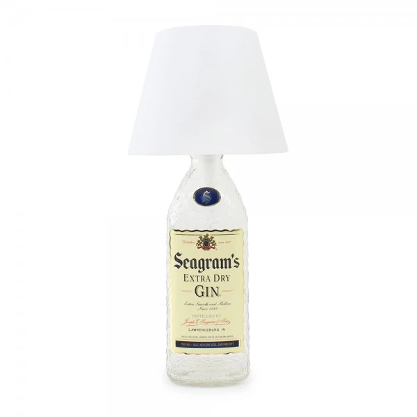 The Satechi Touch USB LED Lamp looks at home when paired with an empty liquor bottle