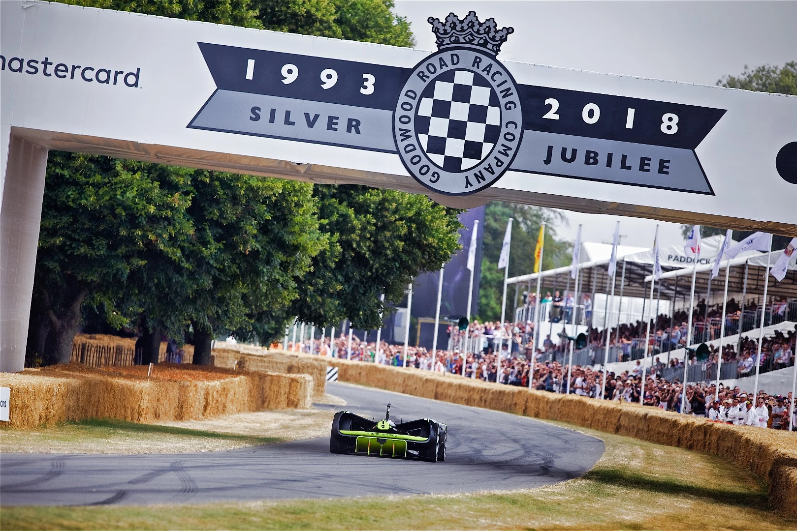 The Robocar completed its first official autonomous hill climb at Goodwood on July 13, 2018