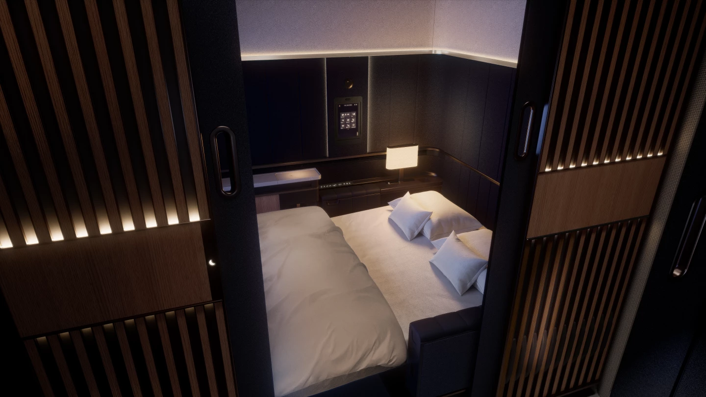 Allegris First Class Suite Plus conveys the feeling of privacy similar to a hotel room