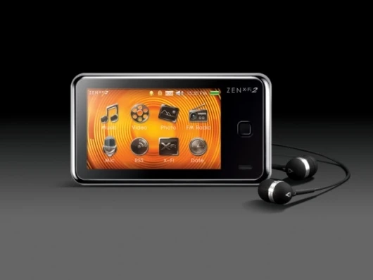 The ZEN X-Fi2 with touch screen and TV connectivity