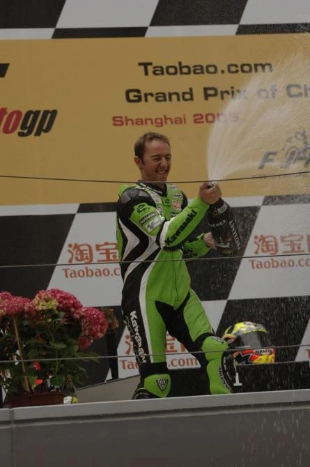 One very happy Frenchman - Olivier Jacque after the race