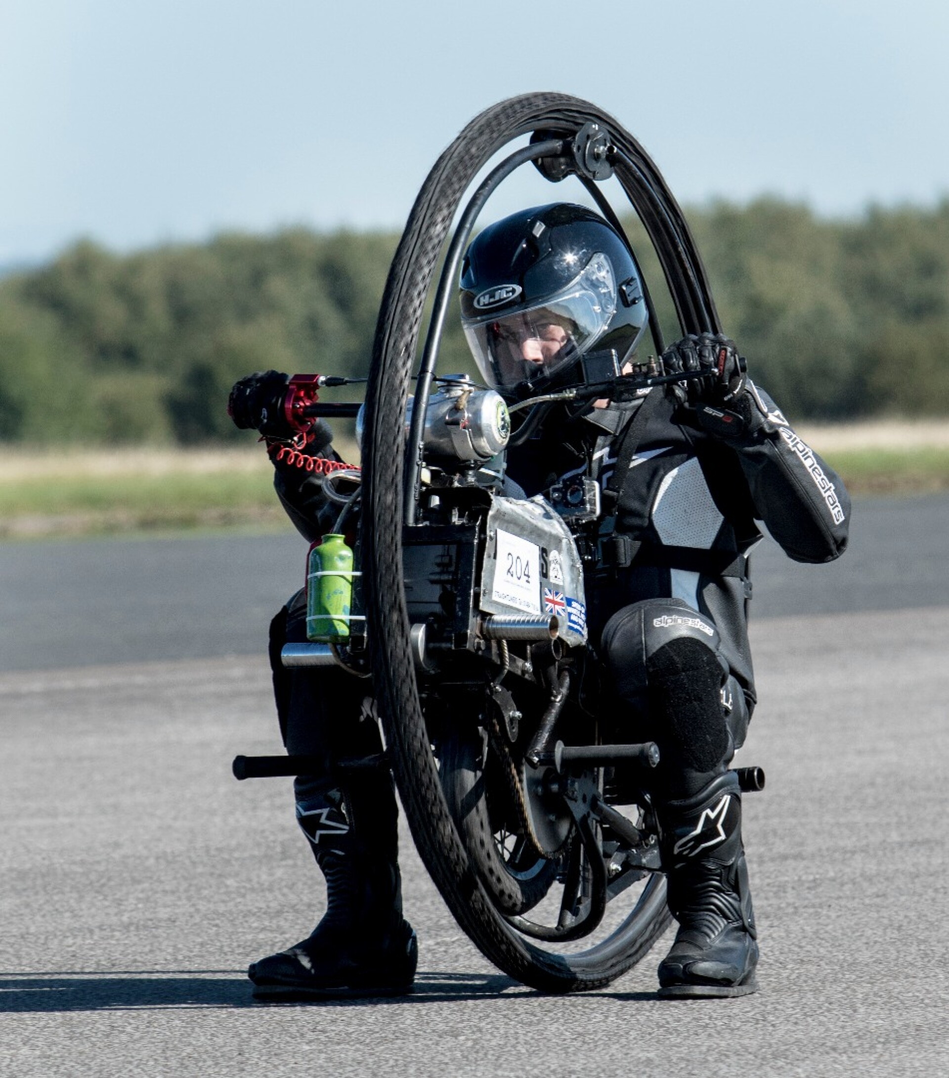 Gary Rothwell nudges 210 mph to break world wheelie record
