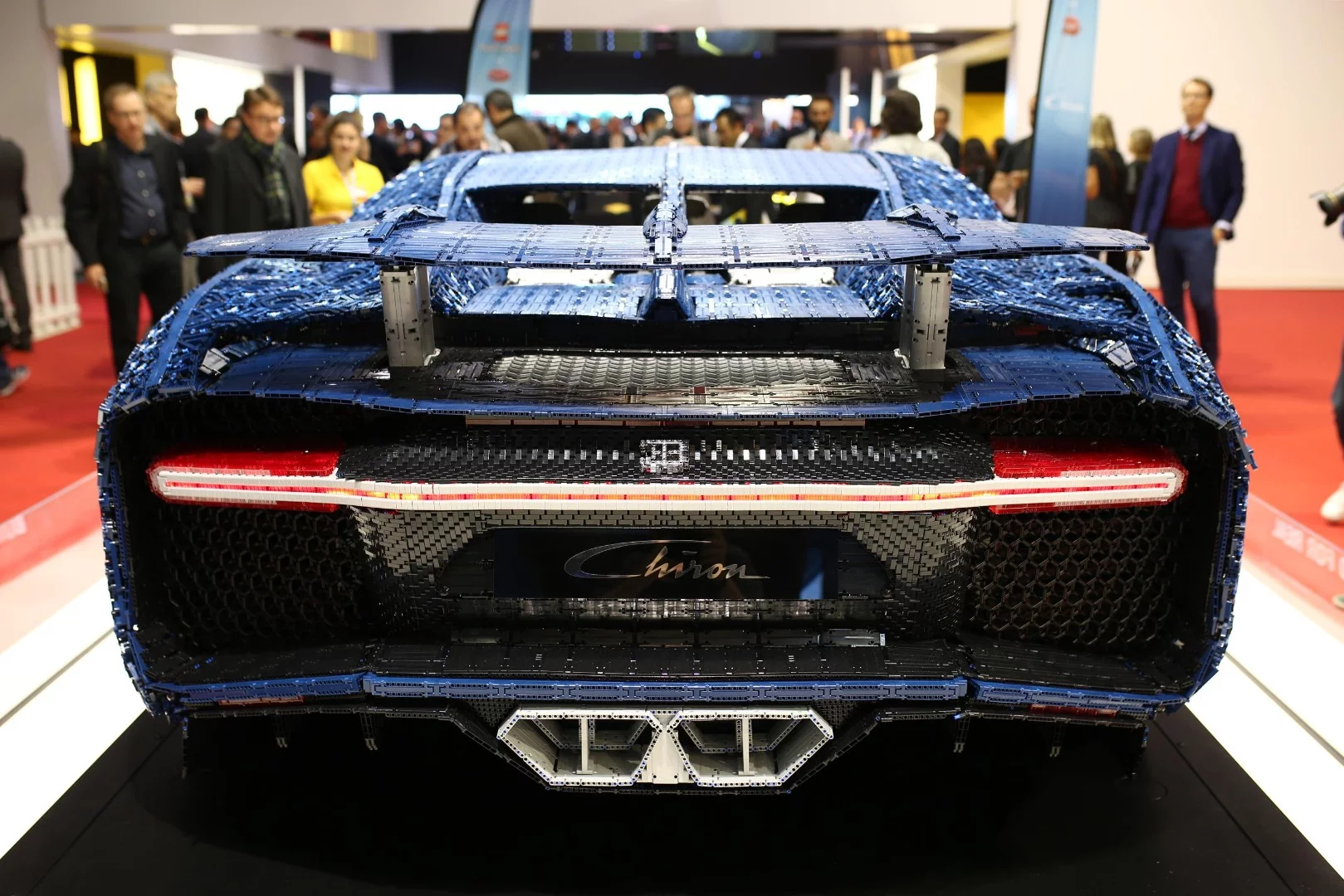 Lego's Czech-based team built the life-size 1:1 Bugatti Chiron model out of more than 1 million non-glued Lego Technic pieces