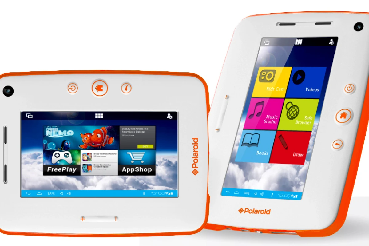 The Polaroid Kids Tablet 2 features a 1024 x 600 resolution display and a 1.6 GHz dual-core Cortex-A9 processor