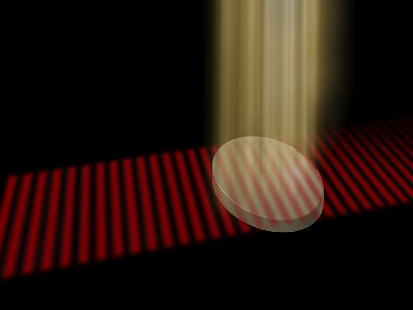 The new invisibility cloak in development at TU Wien works by projecting a precise pattern onto a special material to match its inner pattern of irregularities, allowing light waves to pass right through it