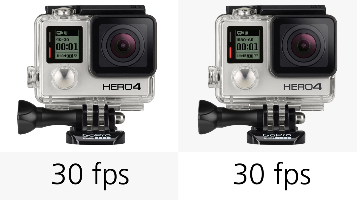 Capable of shooting stills at 30 fps, the GoPro Hero4 Black and Silver should be quick enough to capture the action