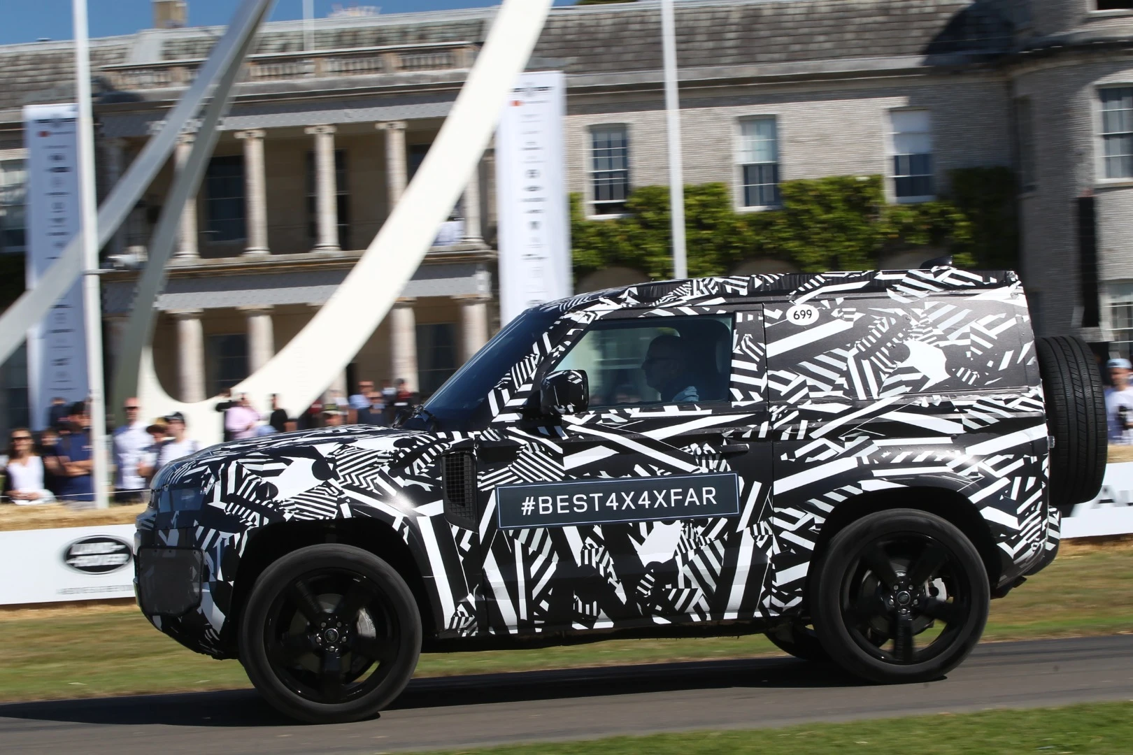 The new Land Rover Defender came out in camouflage