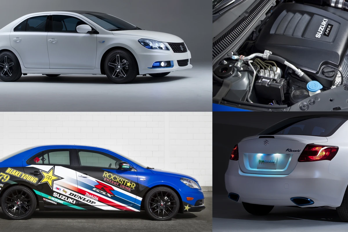 Two new Suzuki Kizashi Concepts - one frugal, one powerful