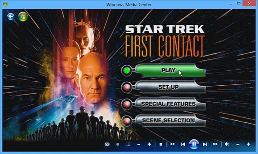 Windows Media Player is no longer built-in to Windows 8 and if you want it, you need Windows 8 Pro and pay $9.99 for it