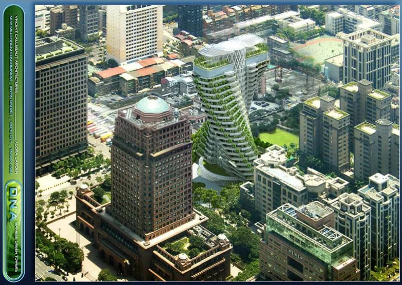 The DNA helix-inspired Agora Garden (Image: Vincent Callebaut Architecte)