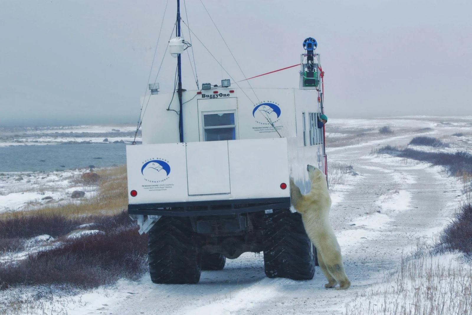 The Trekker can be fitted onto cars to capture images in remote locations