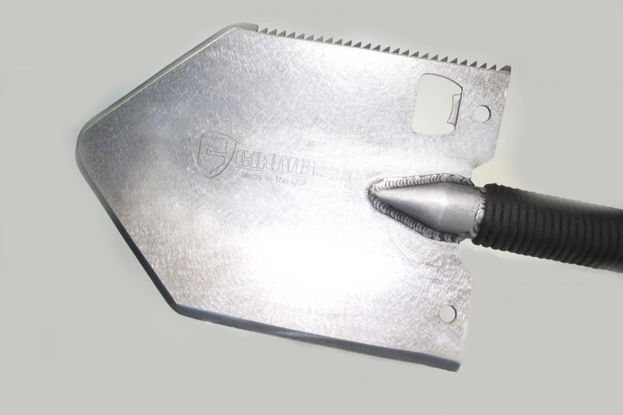 The lethal and versatile Crovel Tactical is properly weighted to allow the user to sling it like a throwing axe