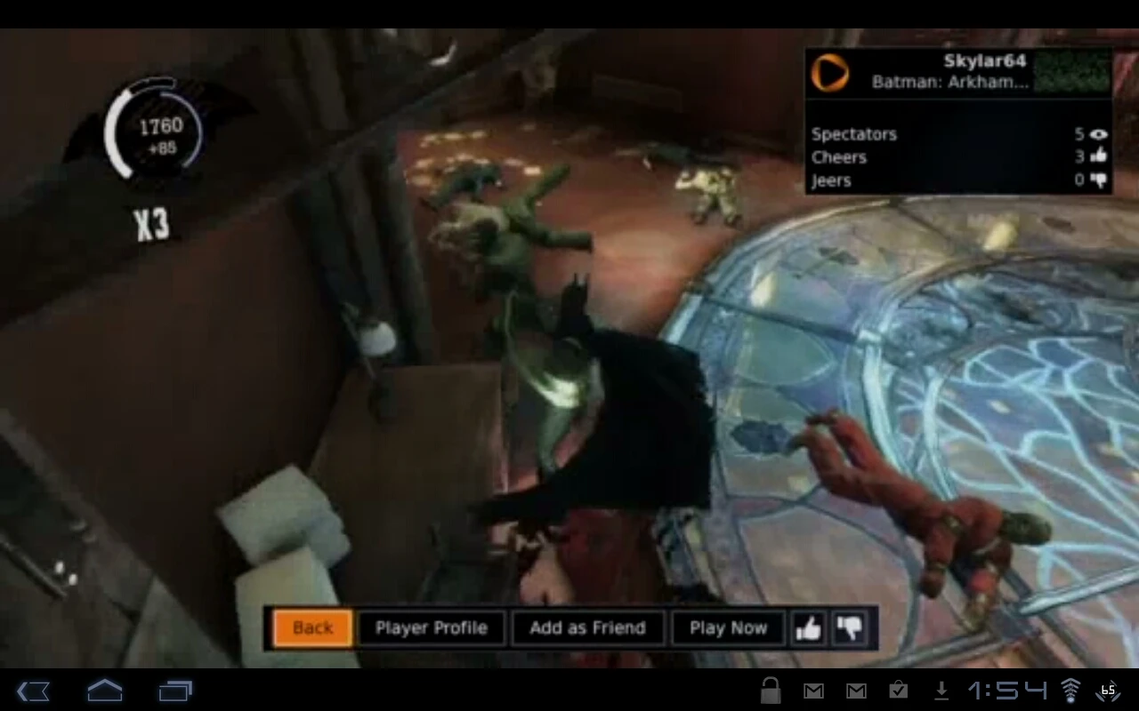 OnLive's quick access even applies when watching "Brag Clips" other players have posted and spectating someone else's game