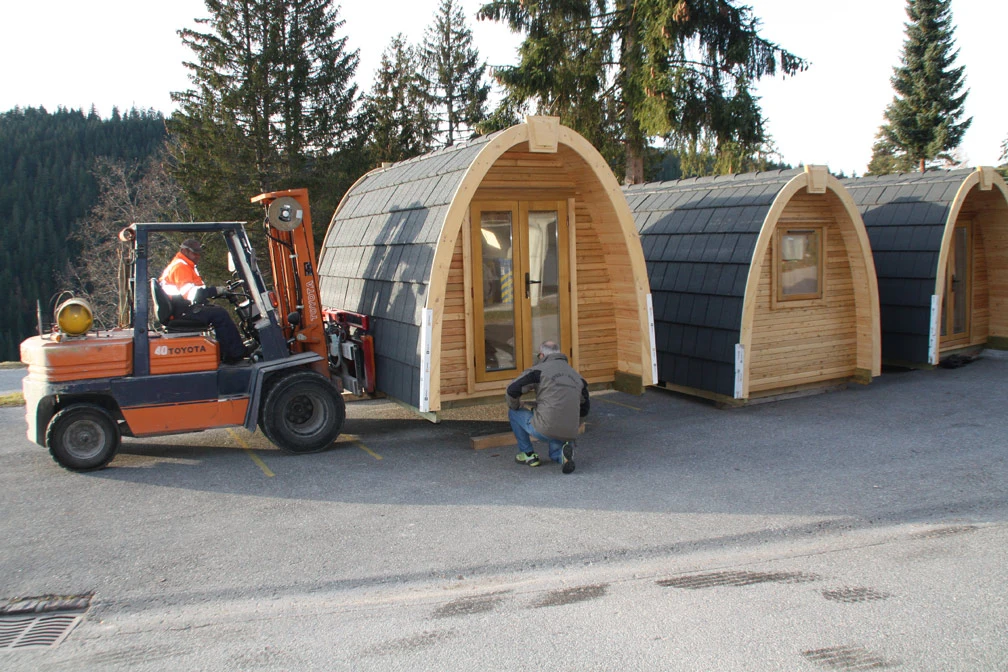 The PODhouse is available in two different models and are delivered fully assembled and ready for use.