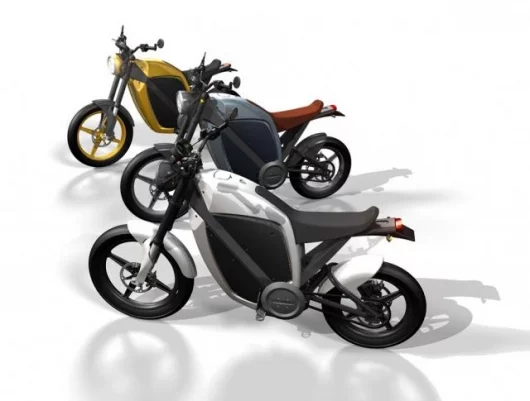Brammo's Enertia e-bike will come in three colours.