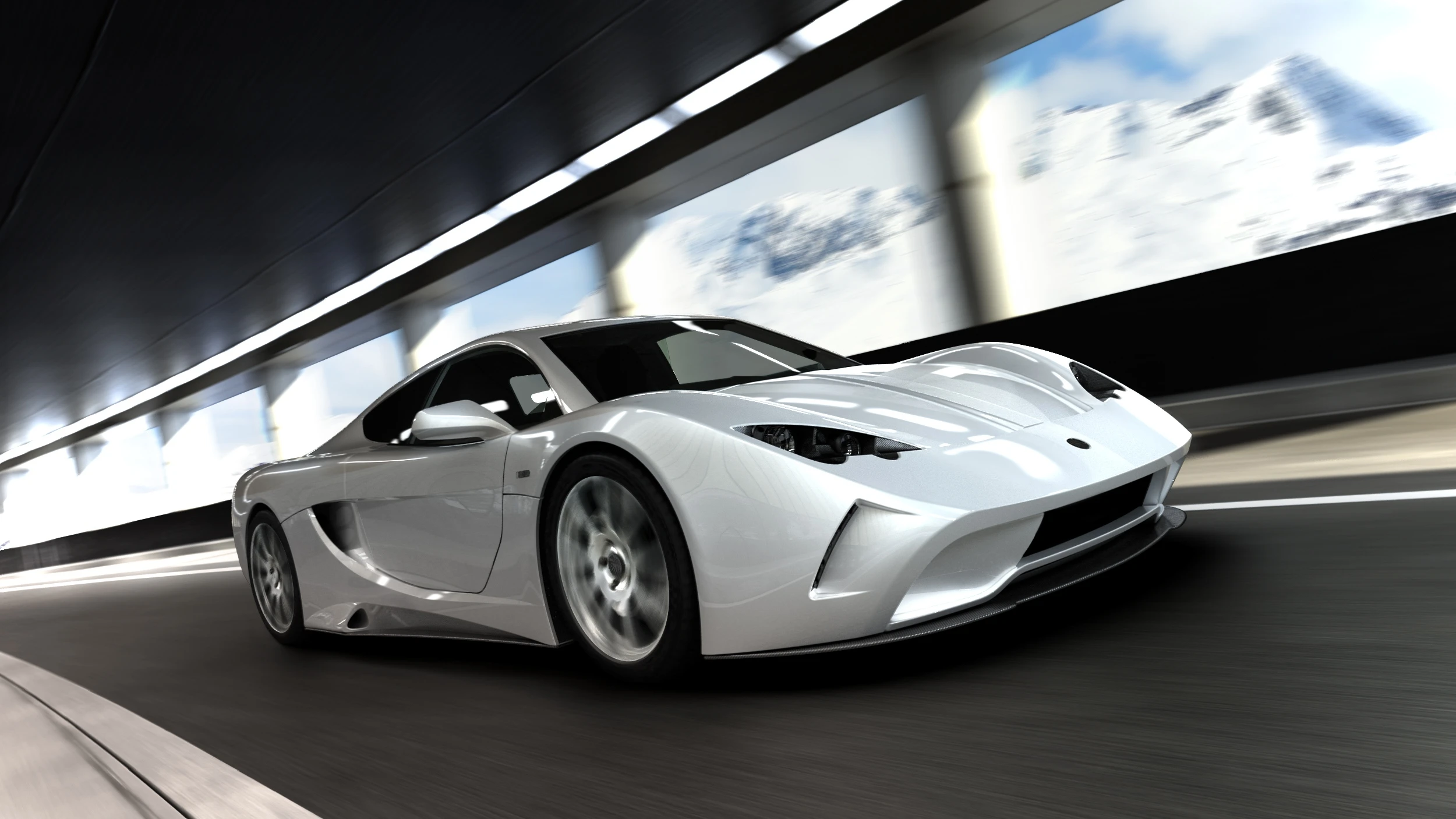 Compared to a Lamborghini Gallardo the Sarthe is slightly longer, slightly taller, ten kilograms heavier but identical across the waistline
