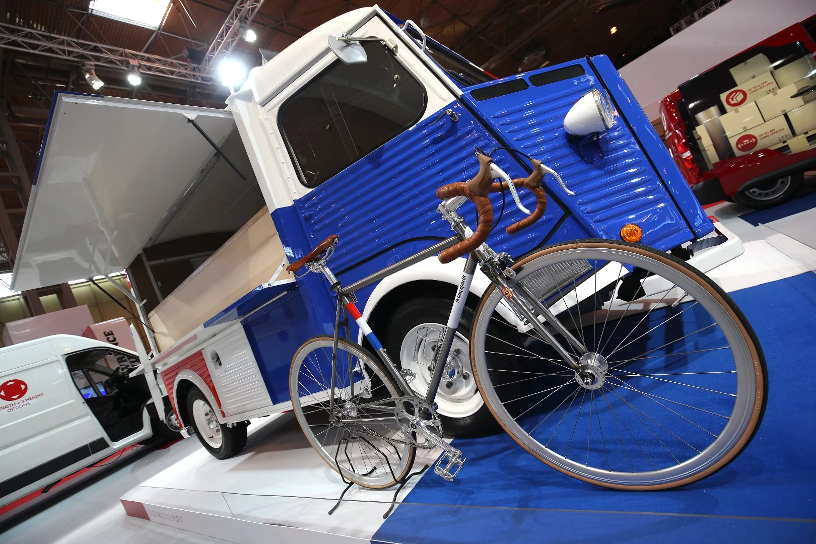 Citroën shows its Type H bicycle workshop van at the 2017 Commercial Vehicle Show