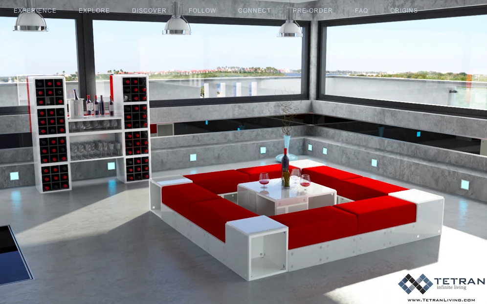 Tetran CEO and co-founder Ruke Keragala writes that both LEGO and Transformers toys were an inspiration when designing the modular furniture