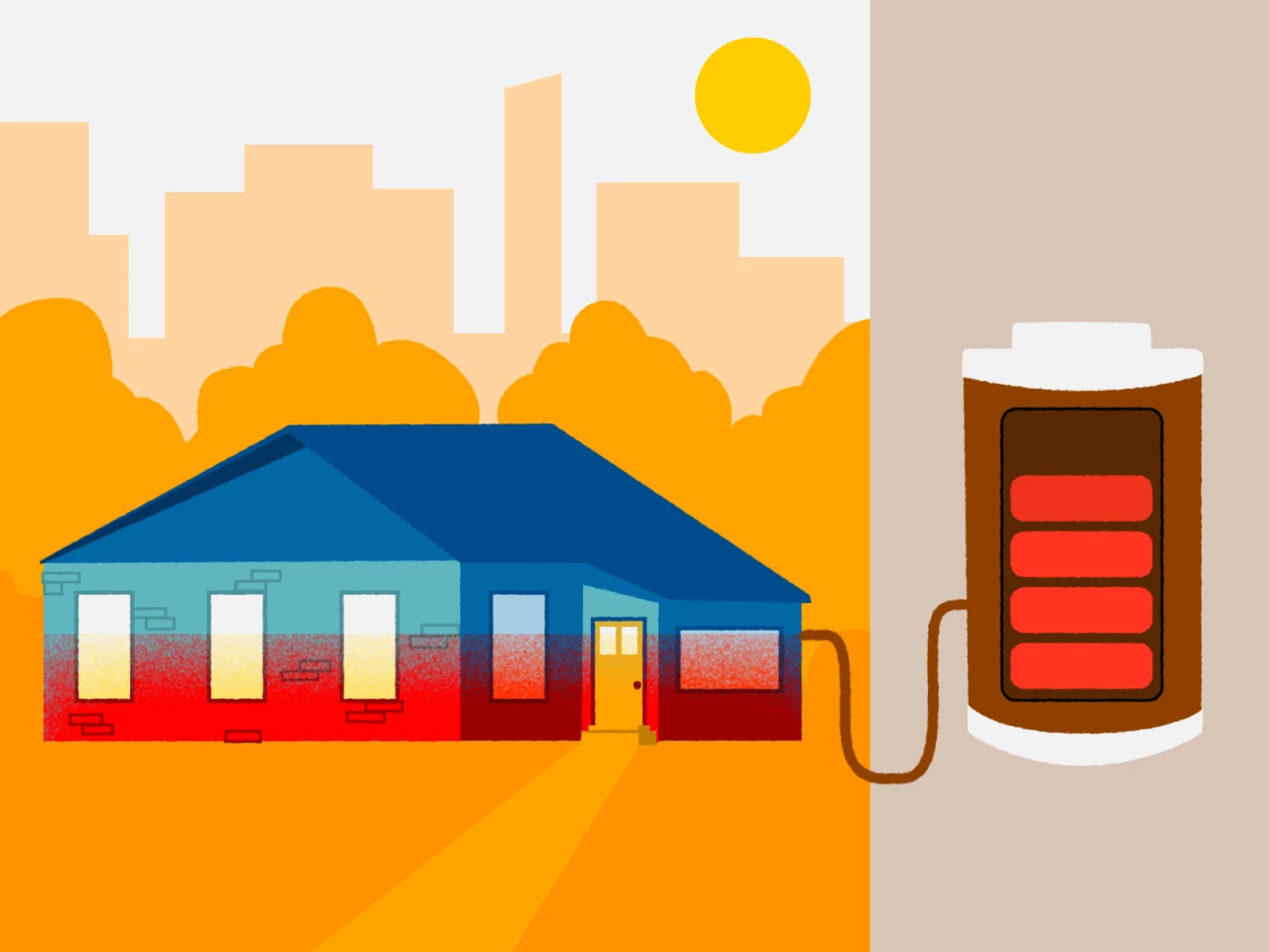 Scientists imagine their temperature-based hibernating battery offering a long-term storage solution for renewable energy