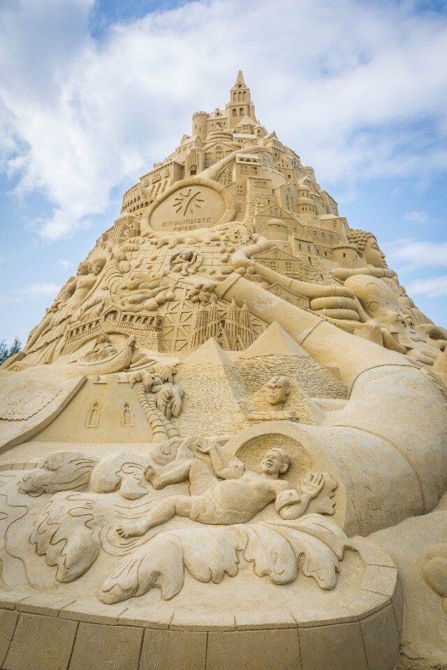World's tallest sandcastle reaches for the sky in Germany