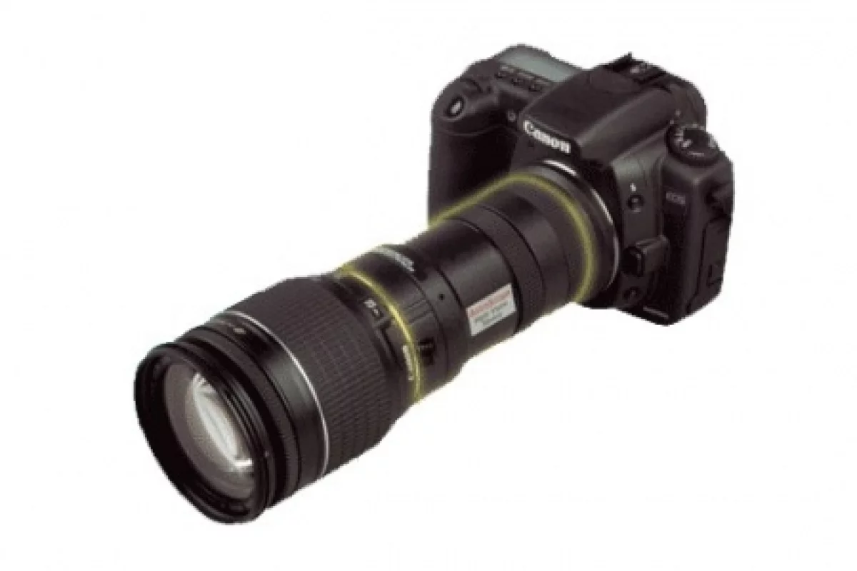 The AstroScope DSLR night vision adapter (shown on Canon EOS)