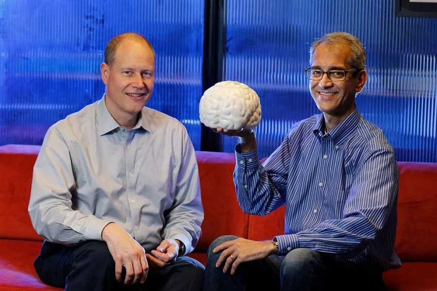 Co-lead authors on the study: Stanford's Jaimie Henderson and Krishna Shenoy