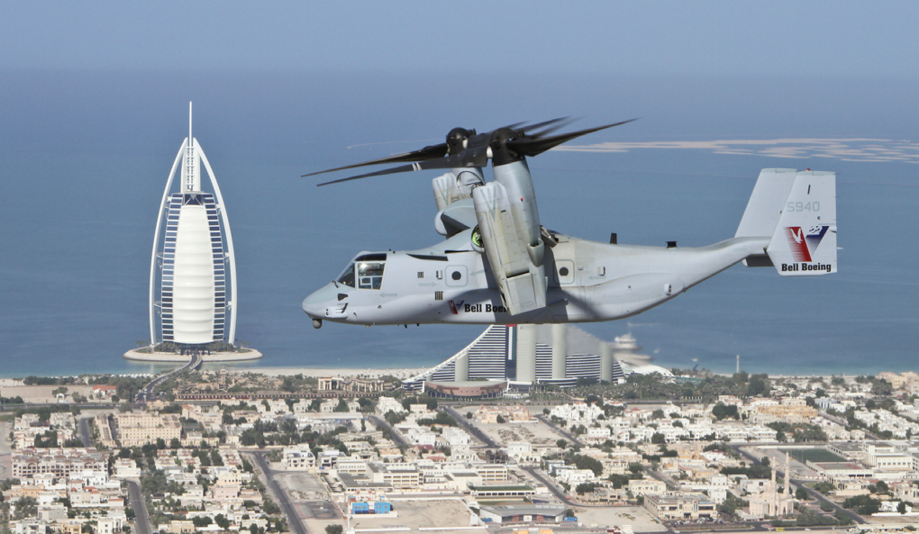 V-22 Osprey at the Dubai Airshow (Photo: Bell Boeing)