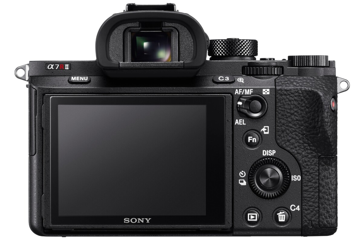The Sony A7R II has a newly refined OLED electronic viewfinder with 2,359k dots, along with a tilting 3-inch LCD with 1,228k dots