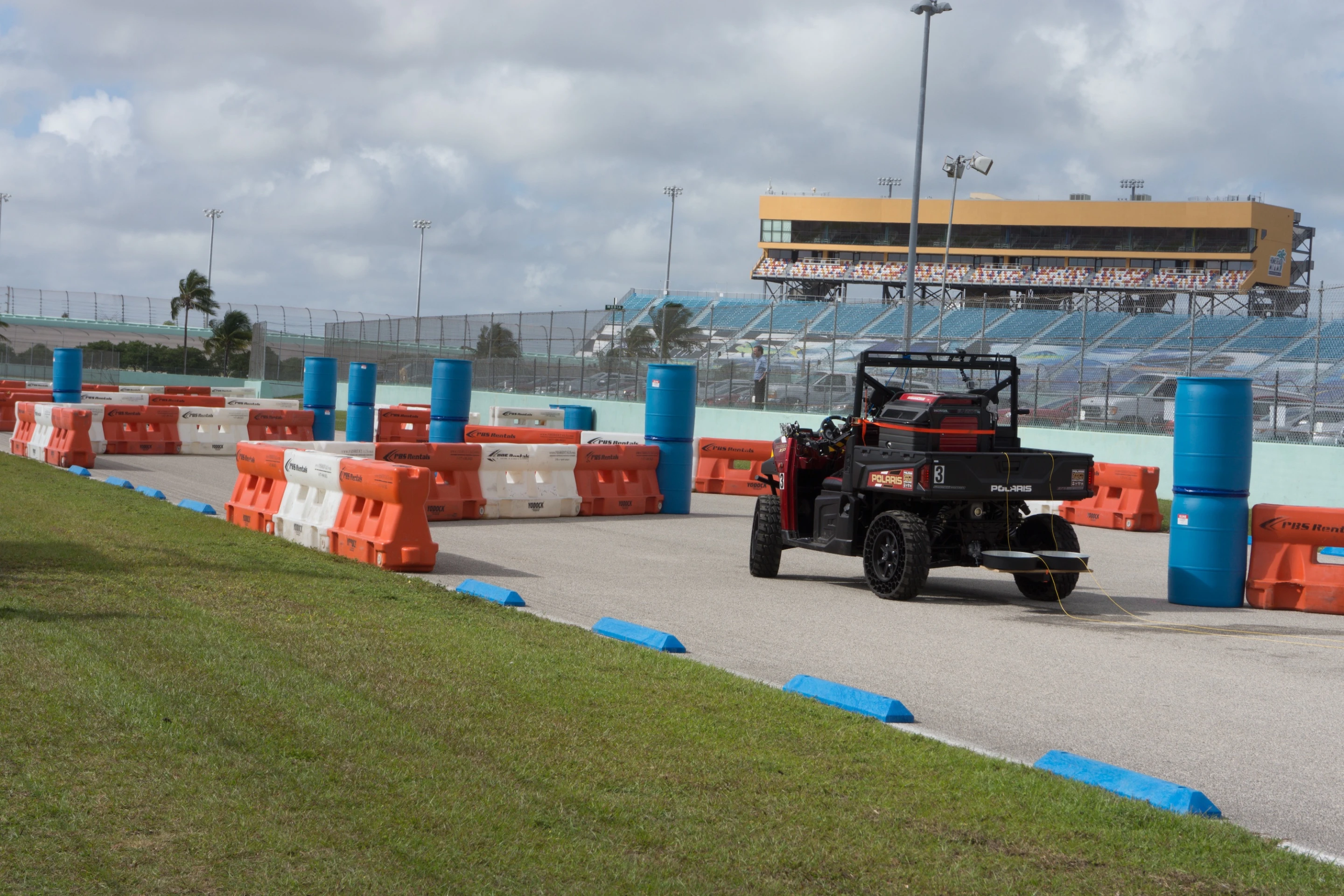 THOR on the driving course