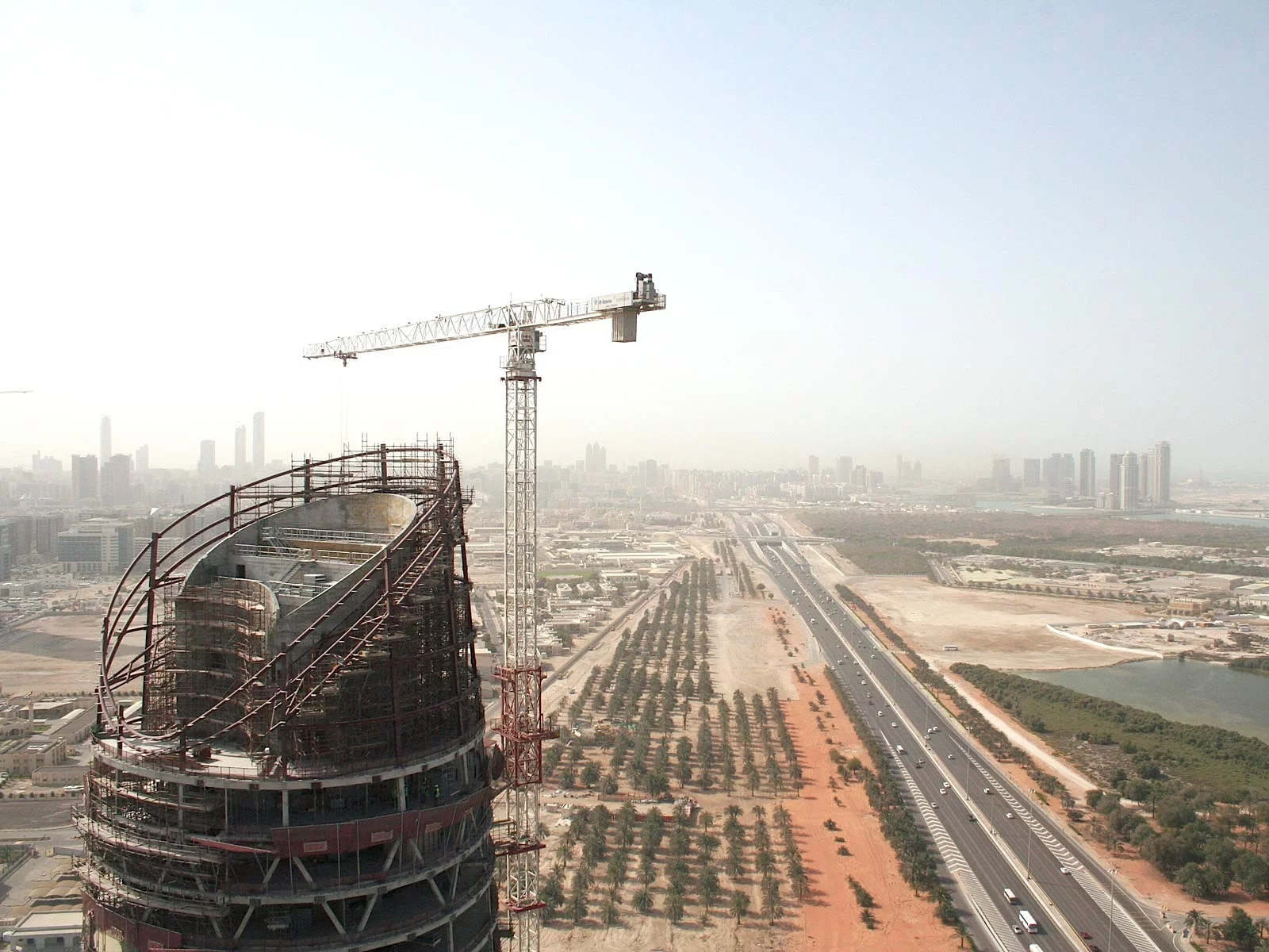 Al Bahar Towers under construction, Abu Dhabi, UAE
