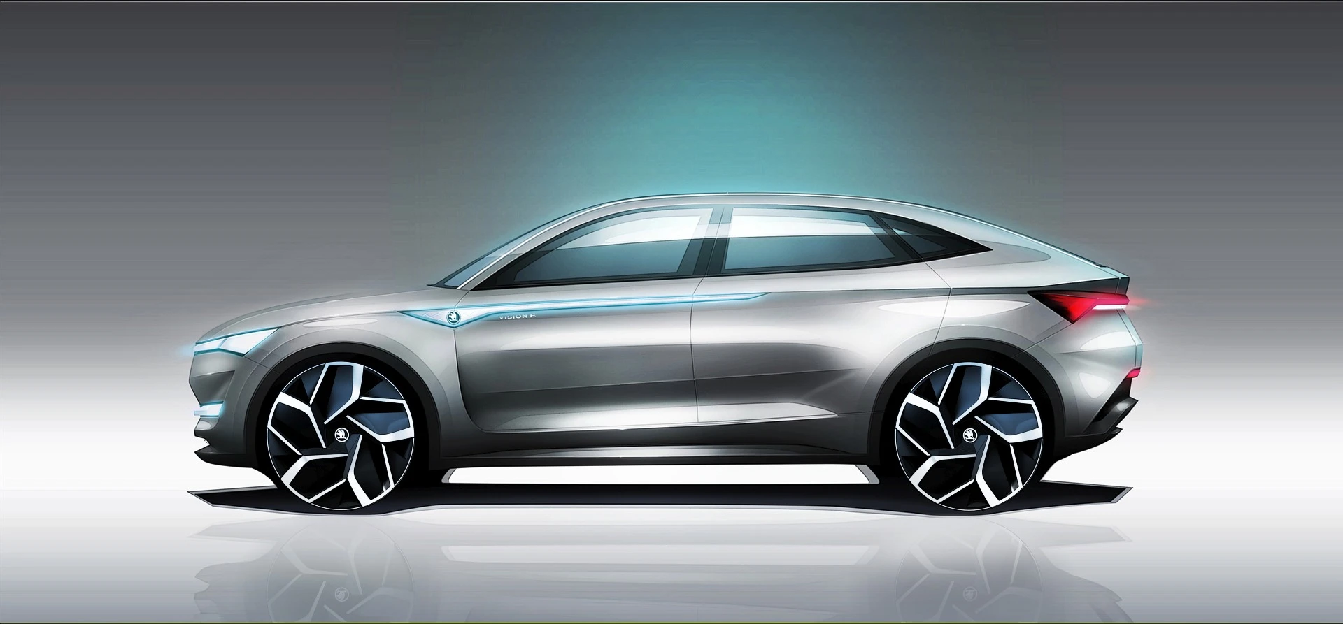 A preview of the future, the Vision E includes an all-electric powertrain and automated driving tech