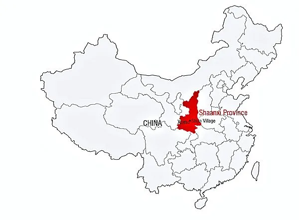 Shijia Village in Shaanxi Province is the location of Lin's award-winning project house (Image: John Lin)