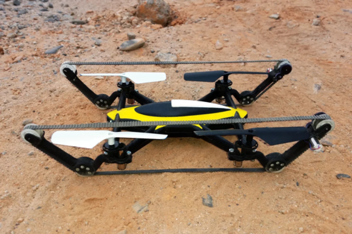 B-Unstoppable takes to the air when it can't climb over what's on the ground