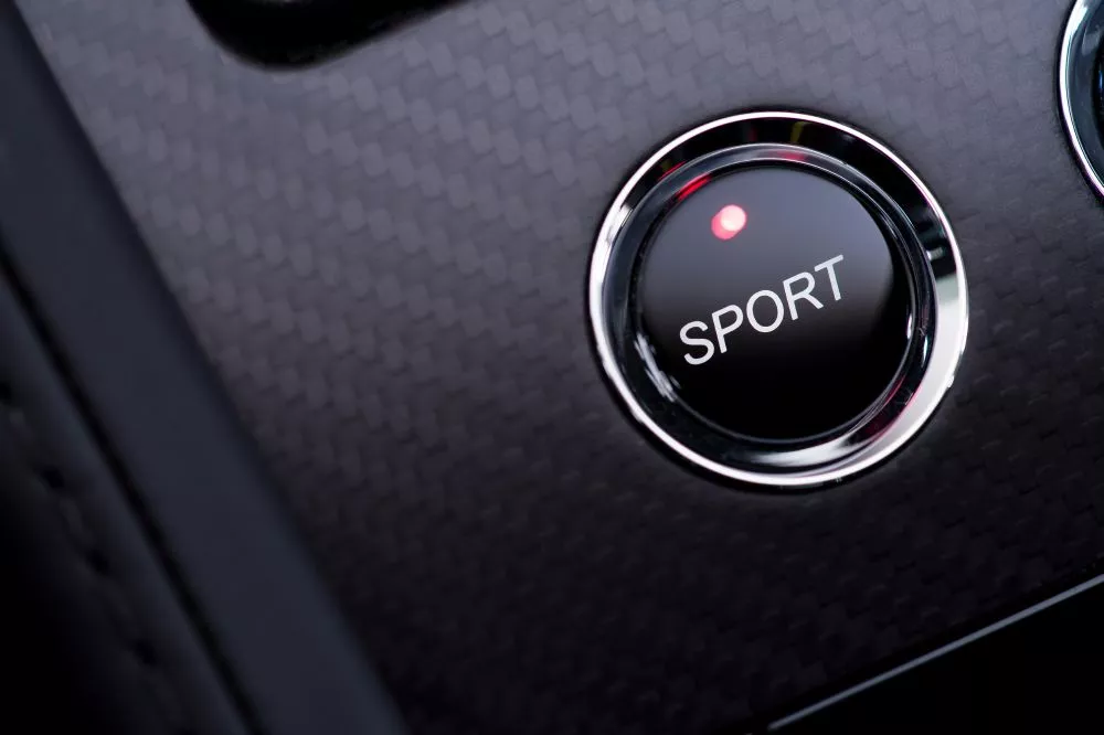 Sport mode enhances throttle response, shift speed. timing, and aural notes emanating from the exhaust system