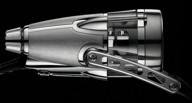 The Horological Machine No. 4 Thunderbolt is a titanium and sapphire watch inspired by aircraft, that costs almost US$200,000
