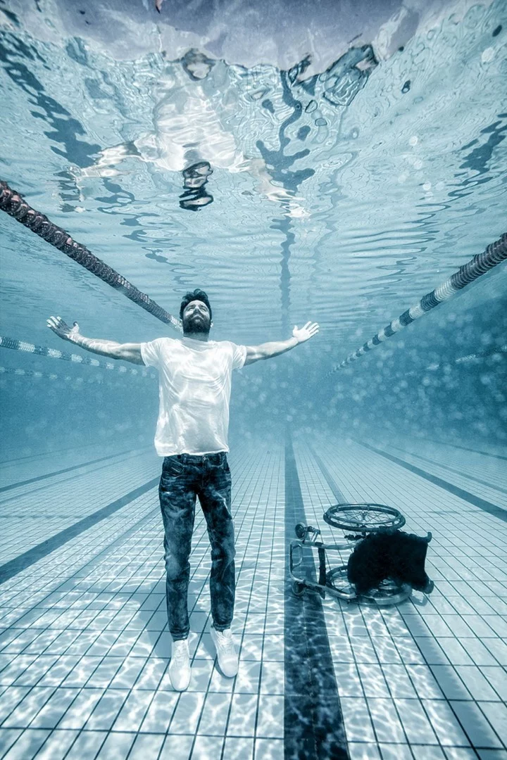 Honorable mention. An inspiring image featuring Greek Paralympian Antonis Tsapatakis