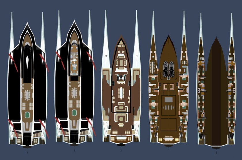 The open concept decks of the Super Nova 60