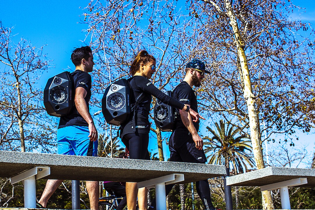 The BeatBringer is designed for outdoor use, like street parties, music festivals, running and skating