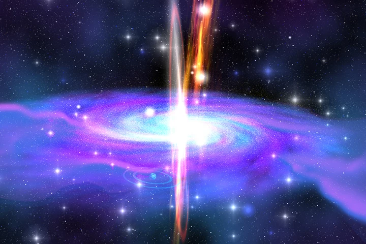 A recent study of gamma-ray bursts (that originate from the collapse of a massive star) finds that spacetime is smoother on the quantum scale than expected (Image: Shutterstock)