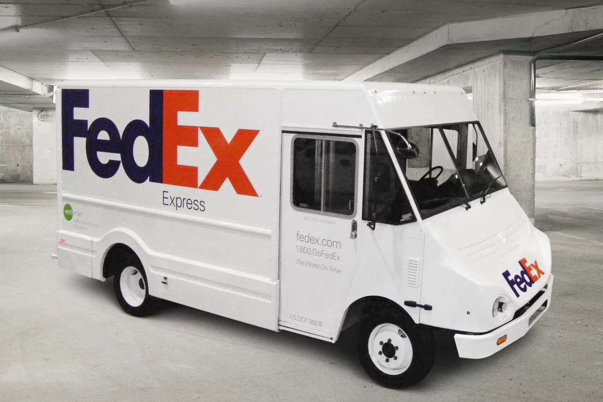 FedEx Express will be the first company in the U.S. to deploy the Newton Step Van, an electric delivery van developed by Smith Electric Vehicles and Utilimaster