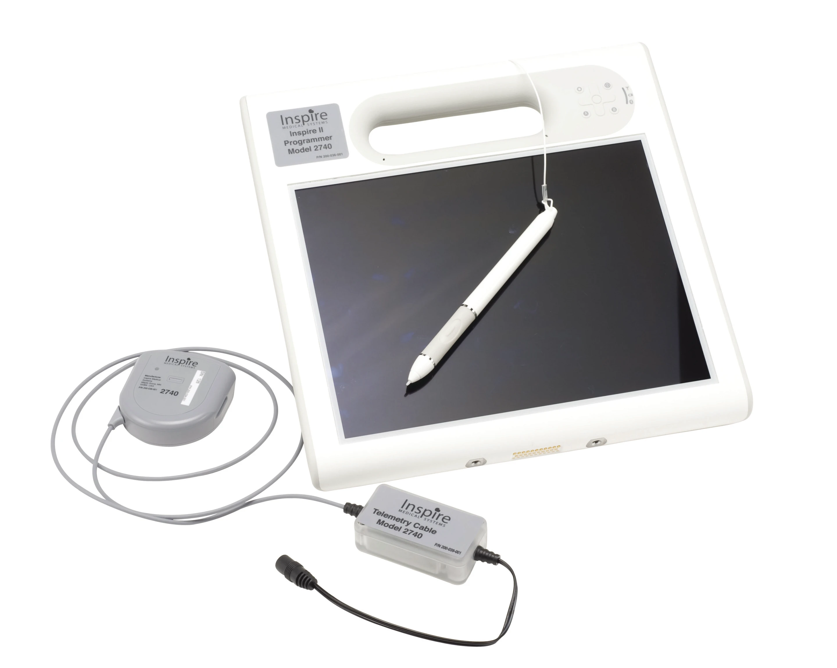 The programmer unit used by physicians to check operational parameters and adjust settings