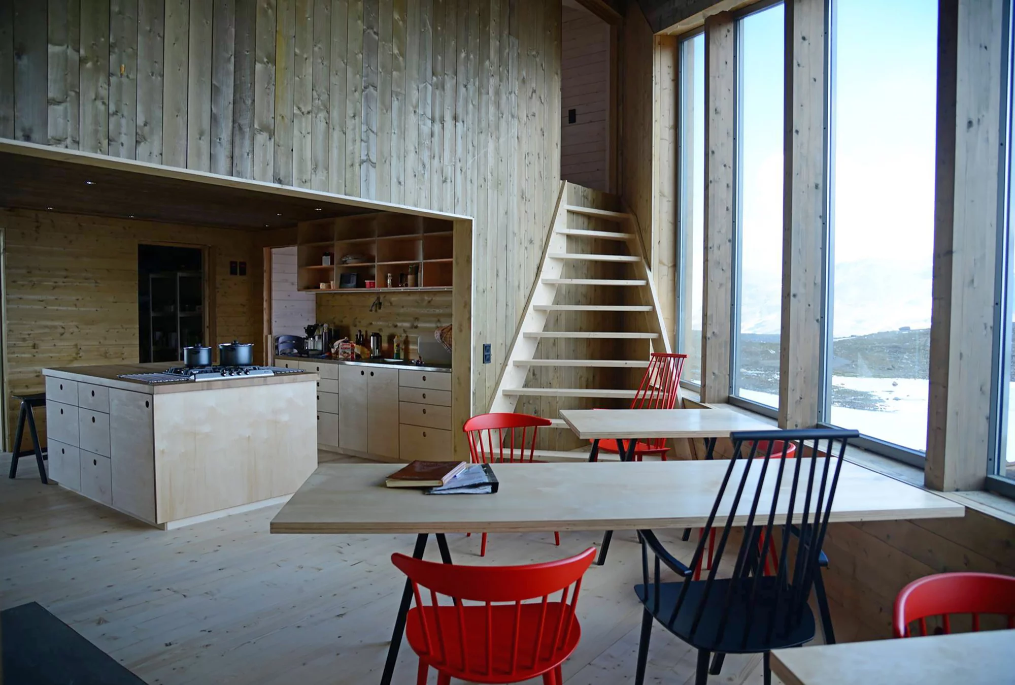 All heating is provided by two efficient wood burner (Photo: Svein Arne Brygfjeld)