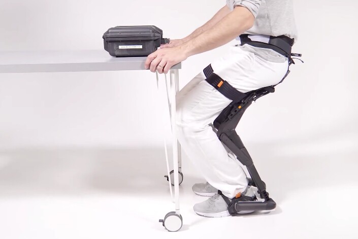 The Chairless Chair 2.0 fits a wider height range than the original