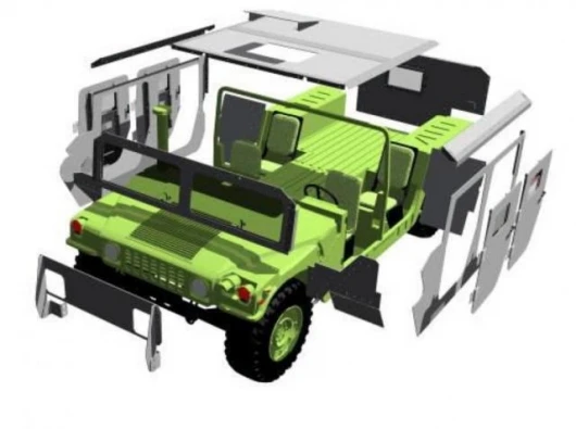 There's an up-armour kit to make the Hummer even safer