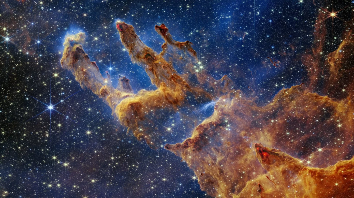 The James Webb Space Telescope's new image of the Pillars of Creation