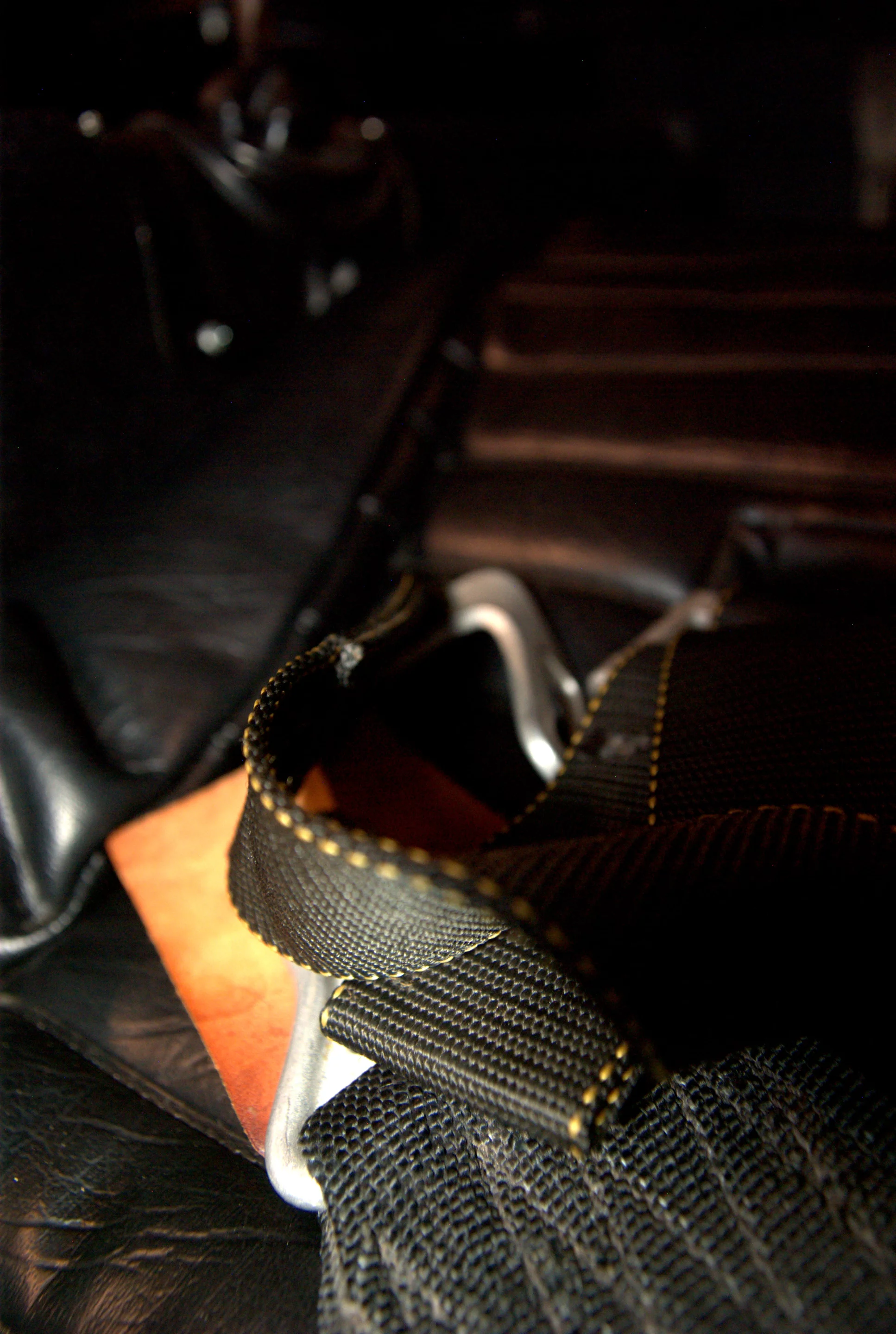 M6GT seatbelts kept Bruce in his place as he used it as his personal car for meetings and to commute to the track up until his death at Goodwood in 1970 (Photo: Angus MacKenzie/gizmag.com)