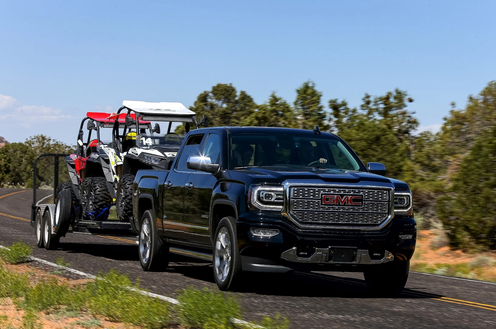 Even with its smaller V8, the 2018 GMC Sierra Denali 1500 did very well pulling a trailer up the canyon to Zion Park